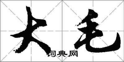 胡問遂大毛行書怎么寫