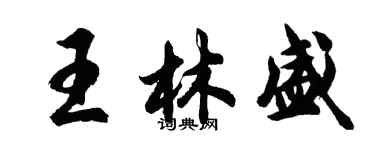 胡問遂王林盛行書個性簽名怎么寫