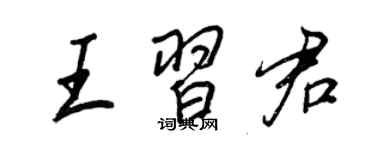 王正良王習君行書個性簽名怎么寫