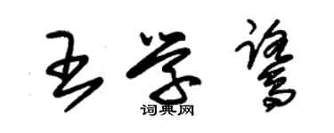 朱錫榮王學鷺草書個性簽名怎么寫