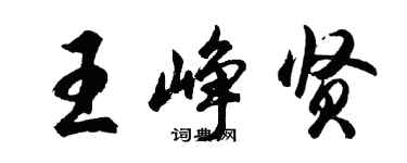 胡問遂王崢賢行書個性簽名怎么寫