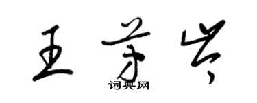 梁錦英王芳岑草書個性簽名怎么寫