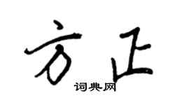 王正良方正行書個性簽名怎么寫