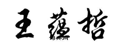 胡問遂王蘊哲行書個性簽名怎么寫