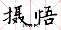 周炳元攝悟楷書怎么寫