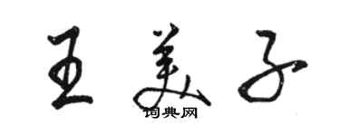 駱恆光王美子行書個性簽名怎么寫