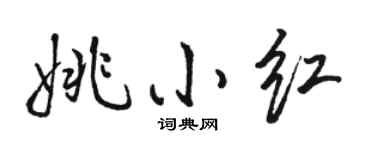 駱恆光姚小紅行書個性簽名怎么寫