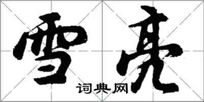 胡問遂雪亮行書怎么寫