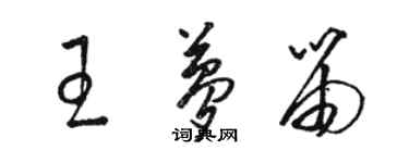 駱恆光王夢笛草書個性簽名怎么寫