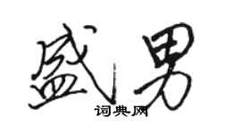 駱恆光盛男行書個性簽名怎么寫