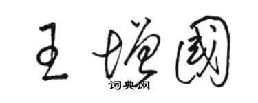 駱恆光王增國草書個性簽名怎么寫