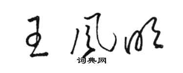駱恆光王風明草書個性簽名怎么寫