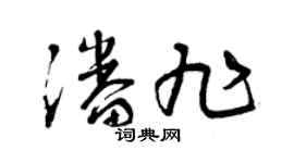 曾慶福潘旭草書個性簽名怎么寫