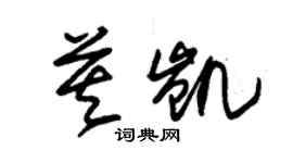 朱錫榮莫凱草書個性簽名怎么寫