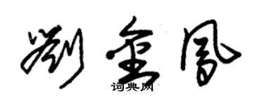 朱錫榮劉金鳳草書個性簽名怎么寫