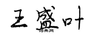 曾慶福王盛葉行書個性簽名怎么寫