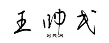 梁錦英王帥民草書個性簽名怎么寫