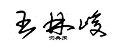 朱錫榮王林峻草書個性簽名怎么寫