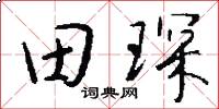 田琛怎么寫好看