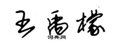 朱錫榮王禹檬草書個性簽名怎么寫