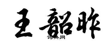 胡問遂王韶昨行書個性簽名怎么寫