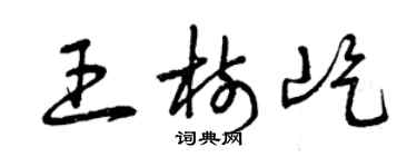 曾慶福王樹屹草書個性簽名怎么寫