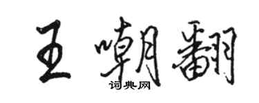 駱恆光王嘲翻行書個性簽名怎么寫