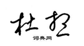 梁錦英杜想草書個性簽名怎么寫