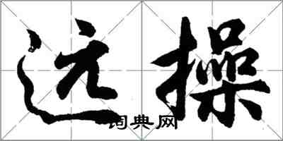 胡問遂遠操行書怎么寫