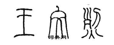 陳墨王文烈篆書個性簽名怎么寫