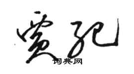 駱恆光賈紀草書個性簽名怎么寫