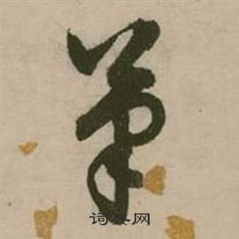 行草詩文卷中張弼的寫法