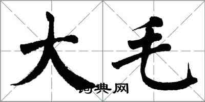 翁闓運大毛楷書怎么寫