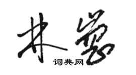 駱恆光林崗草書個性簽名怎么寫