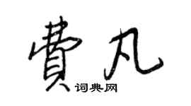 王正良費凡行書個性簽名怎么寫