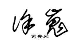 朱錫榮徐嵬草書個性簽名怎么寫