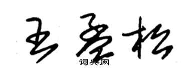 朱錫榮王孟松草書個性簽名怎么寫