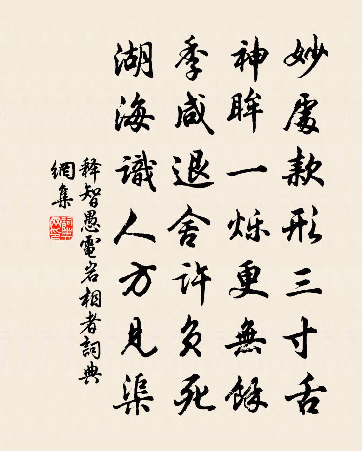 釋智愚電岩相者書法作品欣賞