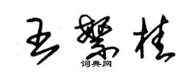 朱錫榮王繁桂草書個性簽名怎么寫