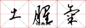 梁錦英土腥氣草書怎么寫