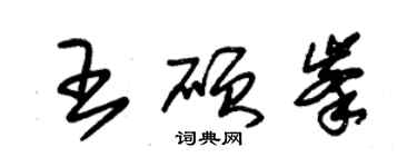 朱錫榮王碩峰草書個性簽名怎么寫