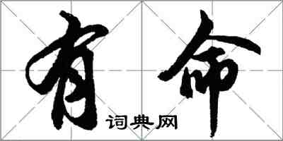 胡問遂有命行書怎么寫