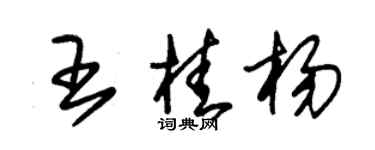 朱錫榮王桂楊草書個性簽名怎么寫