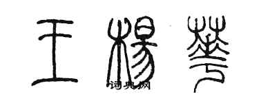 陳墨王楊華篆書個性簽名怎么寫