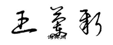 曾慶福王蘭新草書個性簽名怎么寫