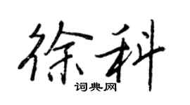 王正良徐科行書個性簽名怎么寫