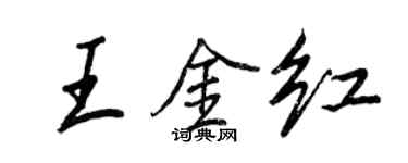 王正良王金紅行書個性簽名怎么寫