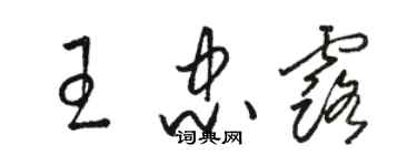 駱恆光王忠露草書個性簽名怎么寫