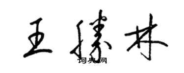梁錦英王勝林草書個性簽名怎么寫