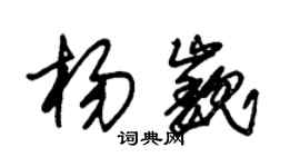 朱錫榮楊巍草書個性簽名怎么寫